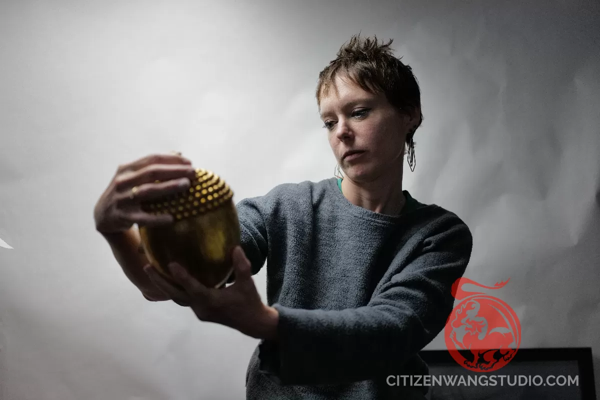 Naomi and Gold Acorn.JPG